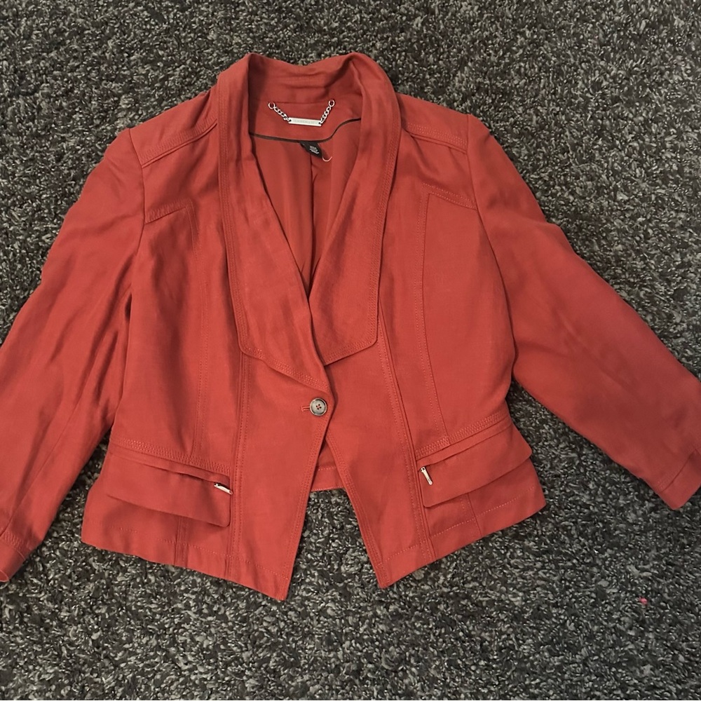 Women's Red Blazer Jacket